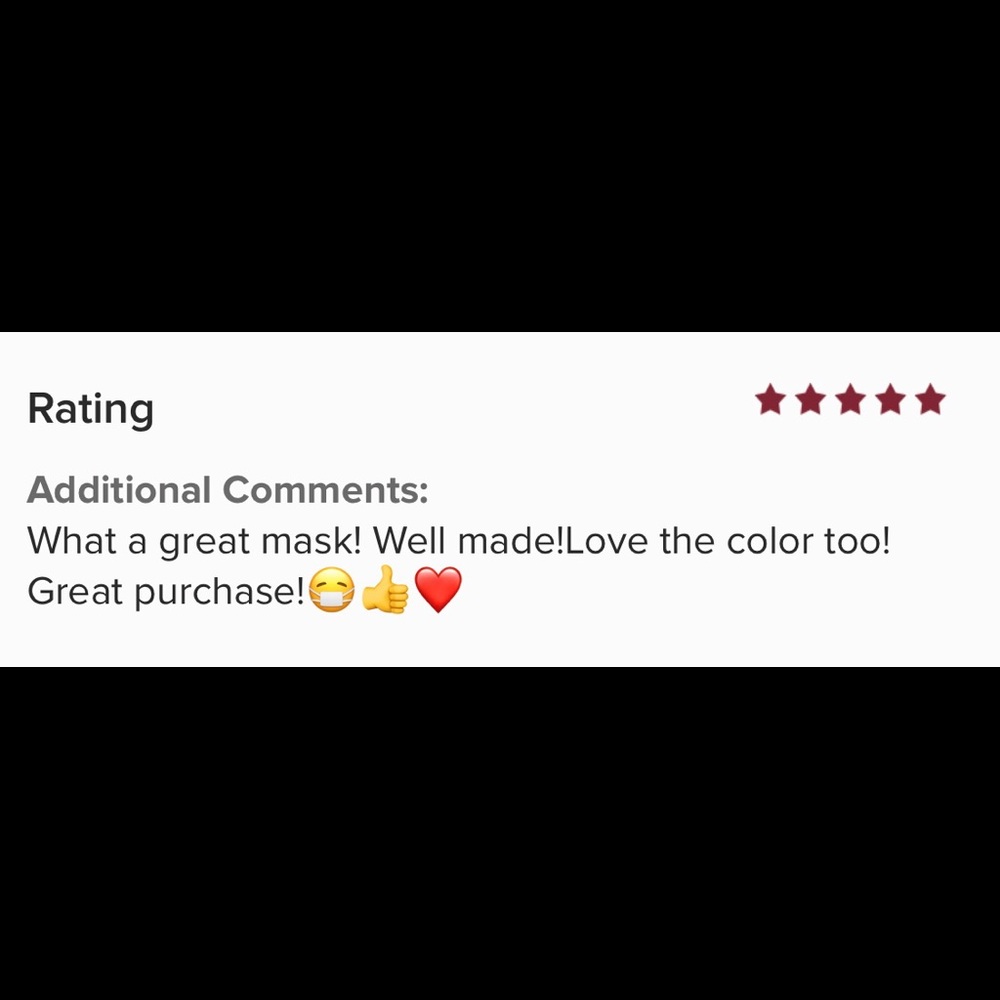 LAST ONE! Navy Blue Face Mask with Filter - Picture 5 of 5